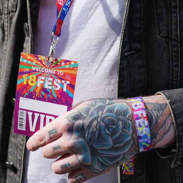 18fest 18th birthday party festival vip lanyard