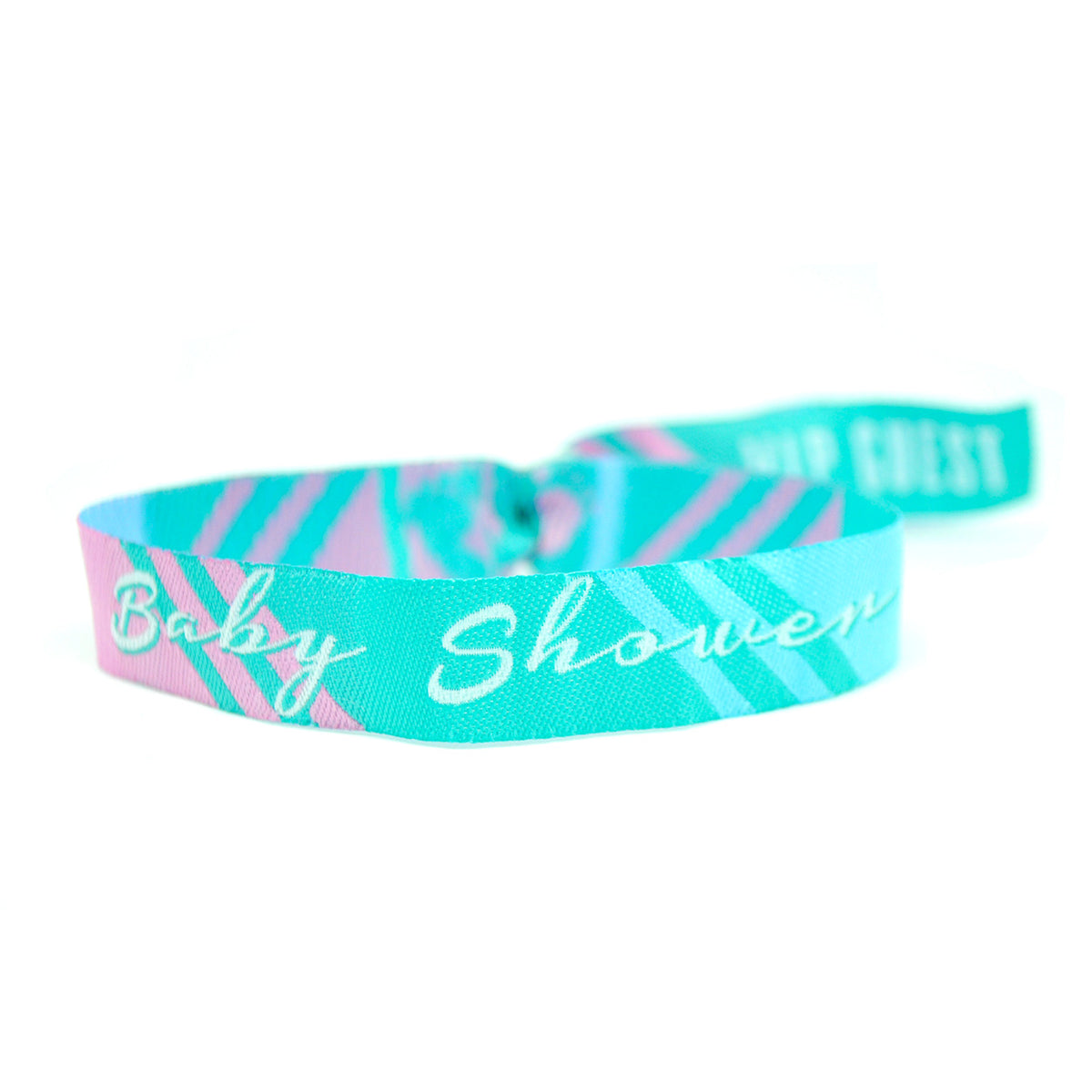 Baby Shower Gender Reveal Bracelets - 30 Pack Silicone Wristbands For Boy Style Party Favors
