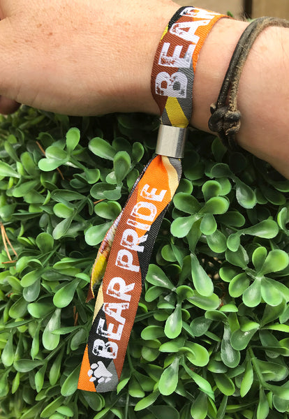 Bear Pride Wristbands - Gay Pride Bear Flag Wristband