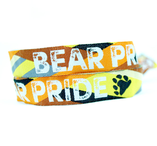 Bear Pride Wristbands - Gay Pride Bear Flag Wristband