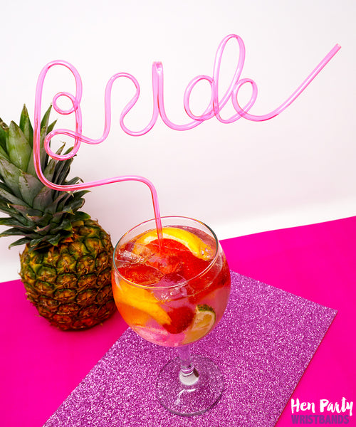 Bride Hen Party Straw