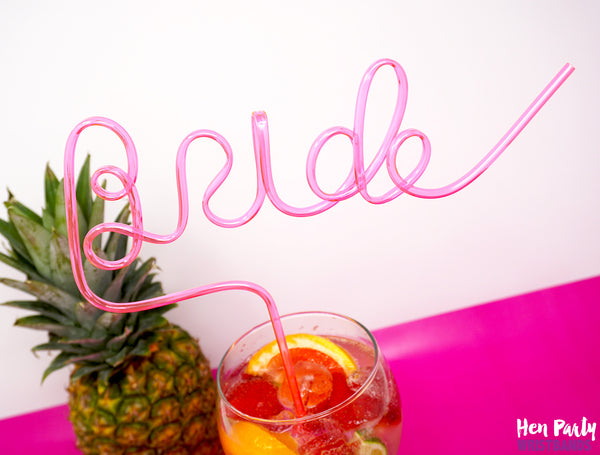 Bride Hen Party Straw