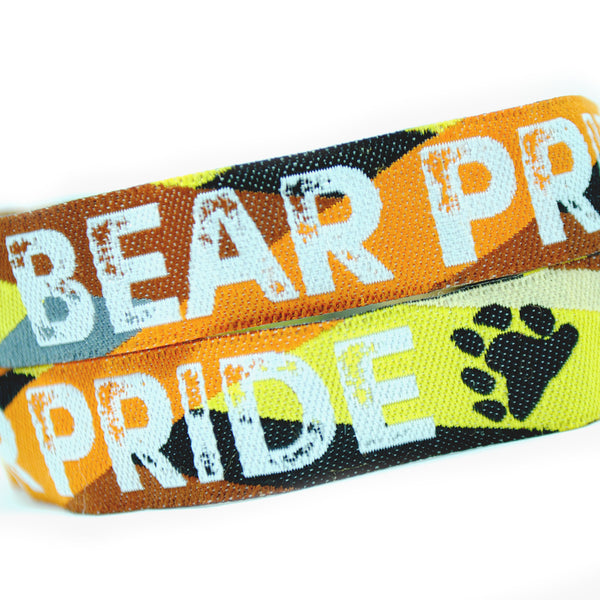 Bear Pride Wristbands - Gay Pride Bear Flag Wristband