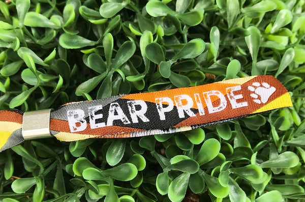 Bear Pride Wristbands - Gay Pride Bear Flag Wristband