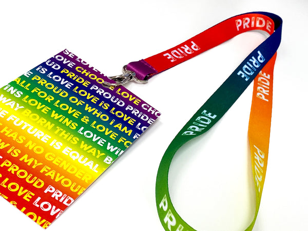 Pride Rainbow VIP Lanyards - Gay Pride Lanyards