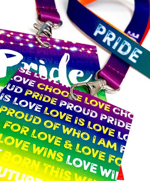 Pride Rainbow VIP Lanyards - Gay Pride Lanyards