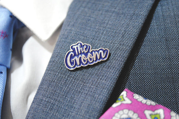 The Groom Wedding Day / Stag Party Enamel Pin Lapel Badge