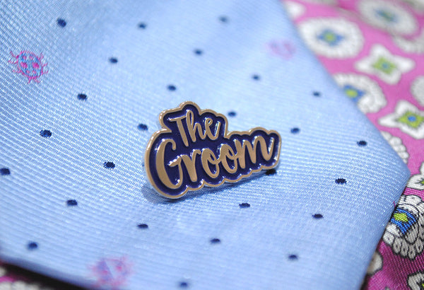 The Groom Wedding Day / Stag Party Enamel Pin Lapel Badge