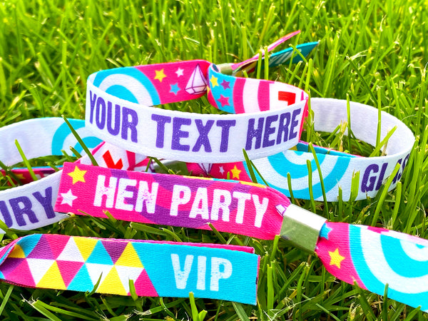 personalised hen party wristbands