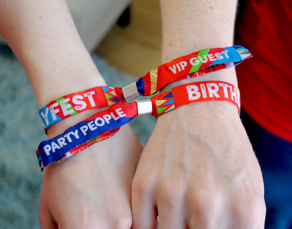 BIRTHDAYFEST ® Festival Birthday Party Wristbands