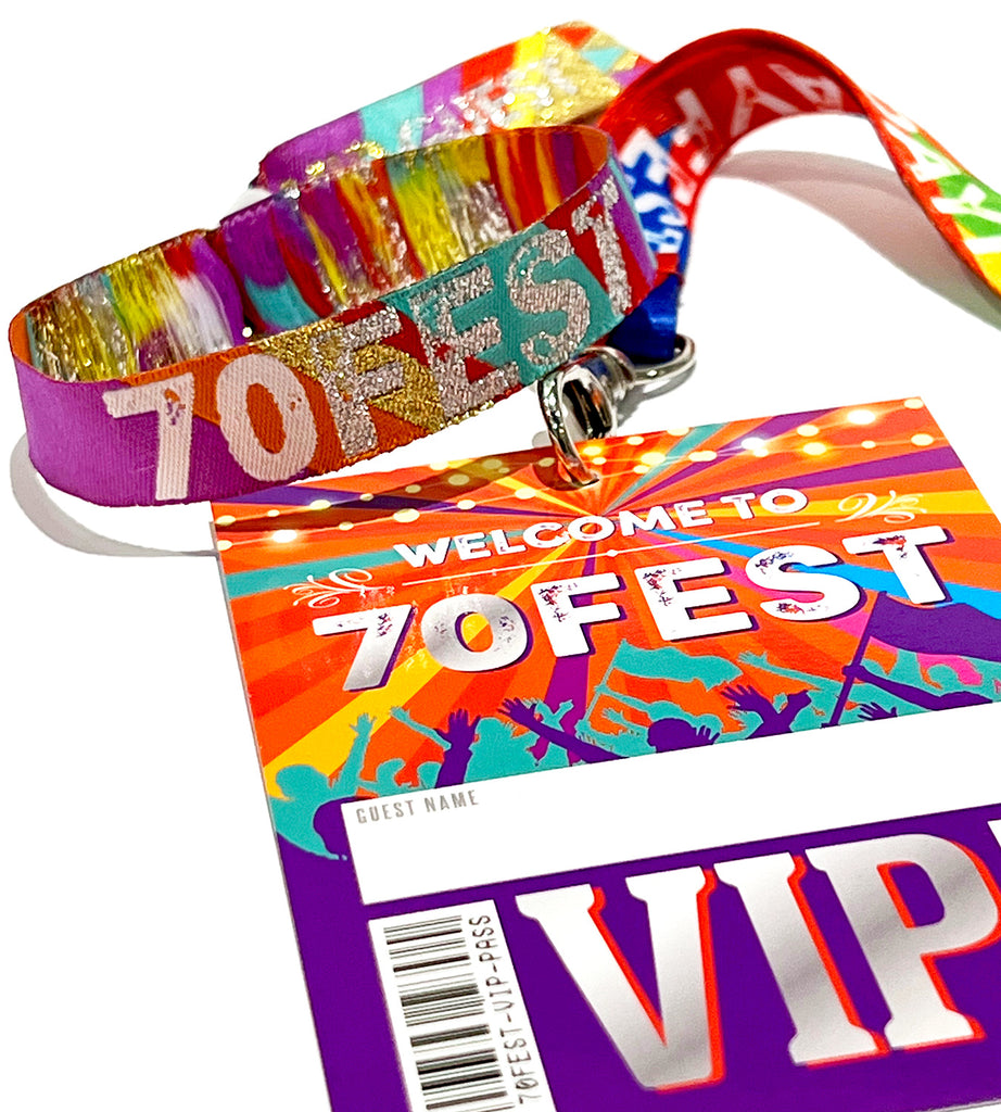 70FEST: Celebrating Your 70th Birthday in Style with Festival Wristbands and Lanyards