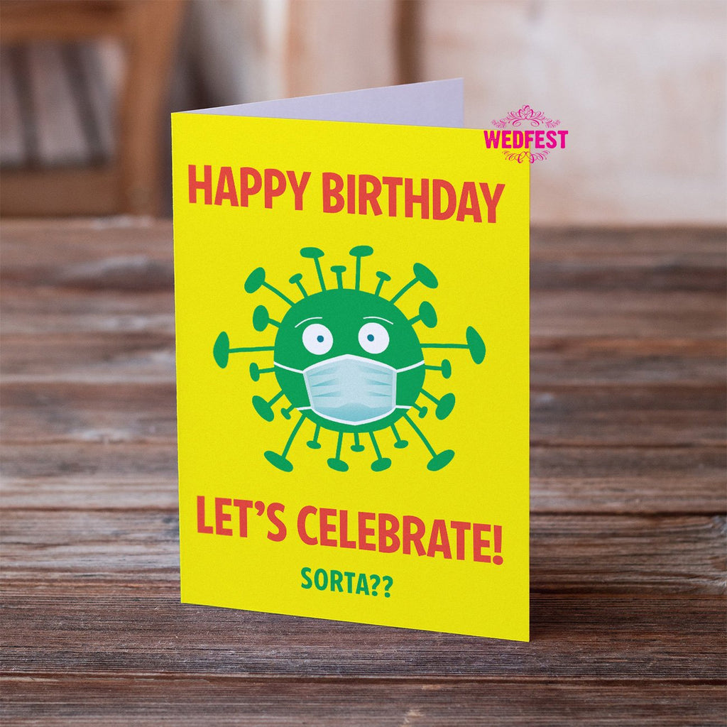 Coronavirus Covid Themed Birthday Cards