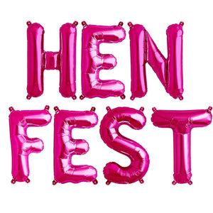 Henfest ™ 16” Hen Party Foil Balloons - Hen Fest Balloons