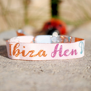 Ibiza Hen Do Party Wristbands Favours