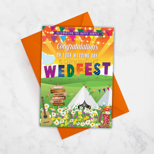 Wedfest - Festival Wedding Day Card