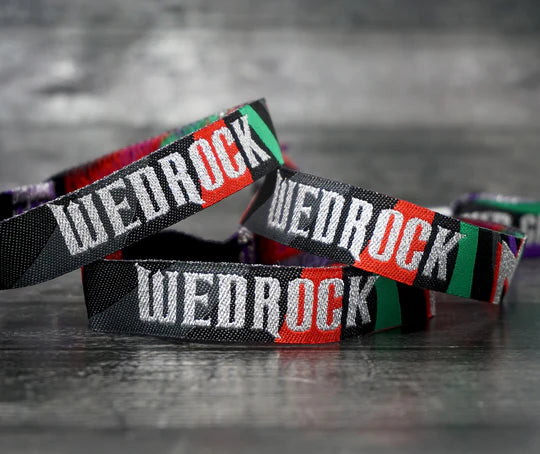 Wedrock Rock n Roll Wedding Festival Wristbands