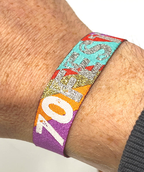 70FEST 70 70th birthday party festival wristbands favours