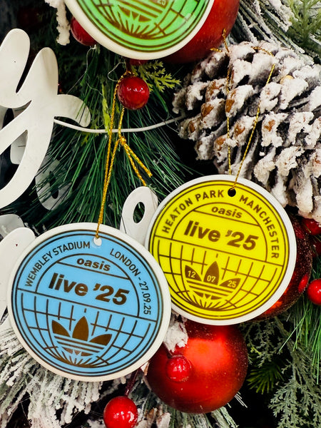 Live '25 Customised Christmas Tree Bauble