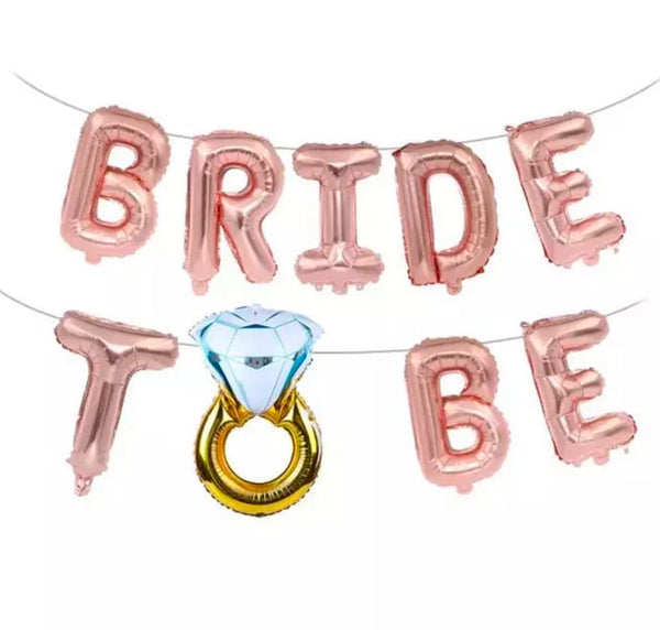 bride to be hen party balloon diamond ring