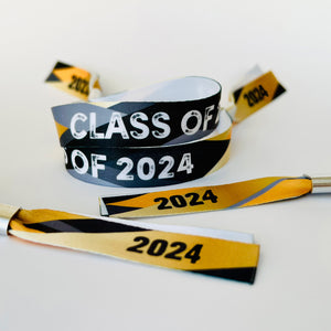 class of 2024 school leavers graduation wristbands