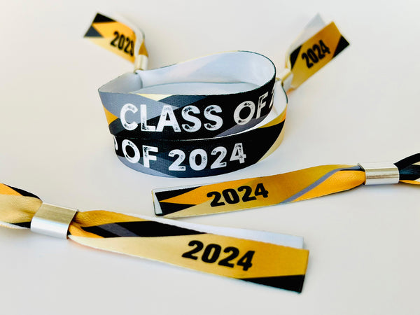 class of 2024 school leavers wristband favours