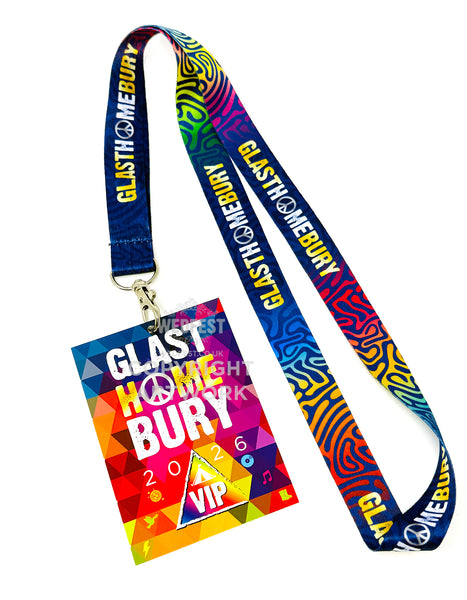 GLASTHOMEBURY Festival Party at Home VIP Lanyards