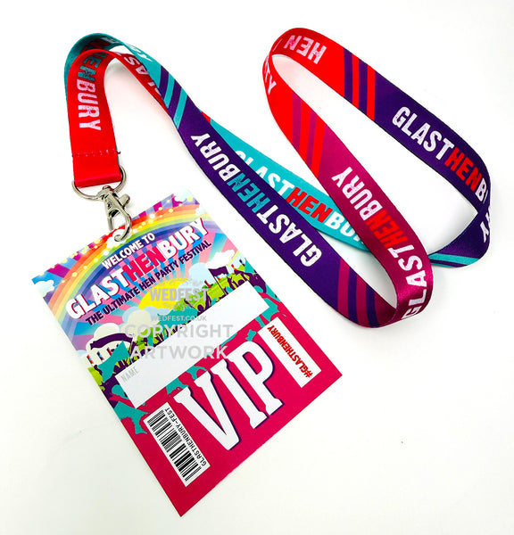 glasthenbury glastonbury hen party vip lanyard