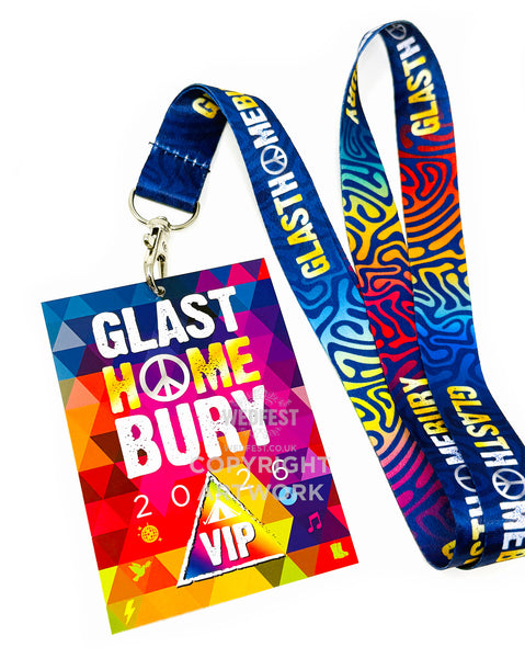 GLASTHOMEBURY Festival Party at Home VIP Lanyards