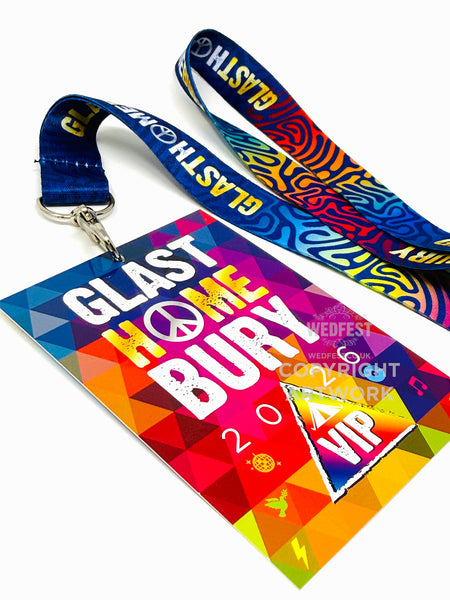 GLASTHOMEBURY Festival Party at Home VIP Lanyards