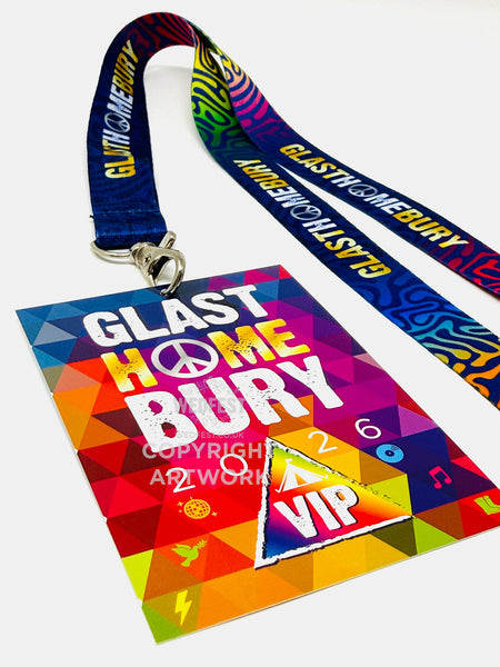 GLASTHOMEBURY Festival Party at Home VIP Lanyards