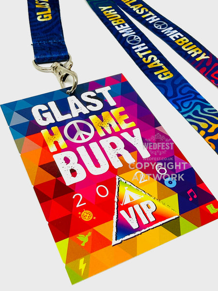 GLASTHOMEBURY Festival Party at Home VIP Lanyards
