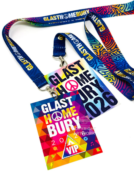 GLASTHOMEBURY Festival Party at Home VIP Lanyards