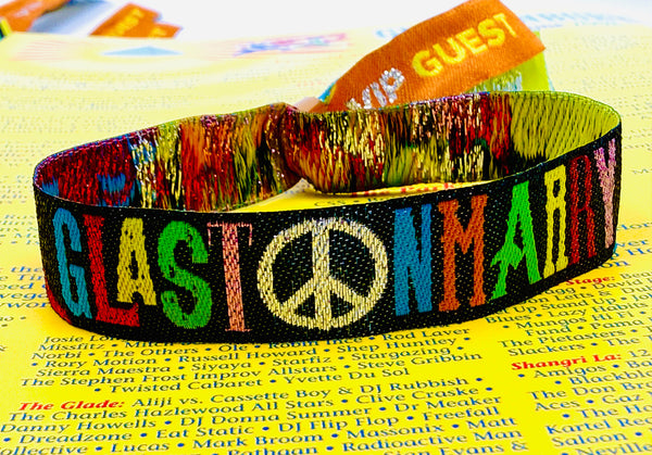 GLASTONMARRY Festival Wedding Wristbands