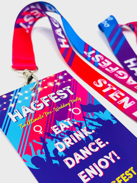 hag fest hag party hagfest festival lanyards