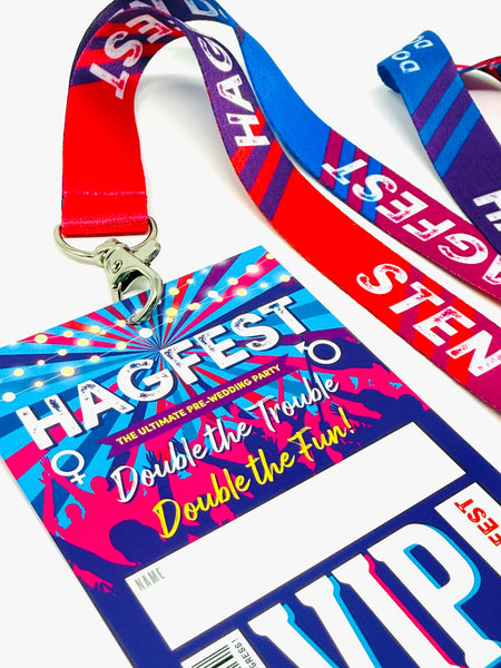 hag party sten do hagfest vip pass lanyard accessories