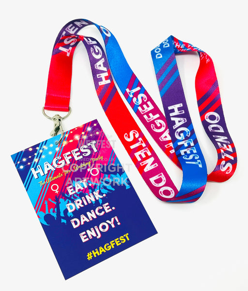 hagfest sten hag do party festival lanyards