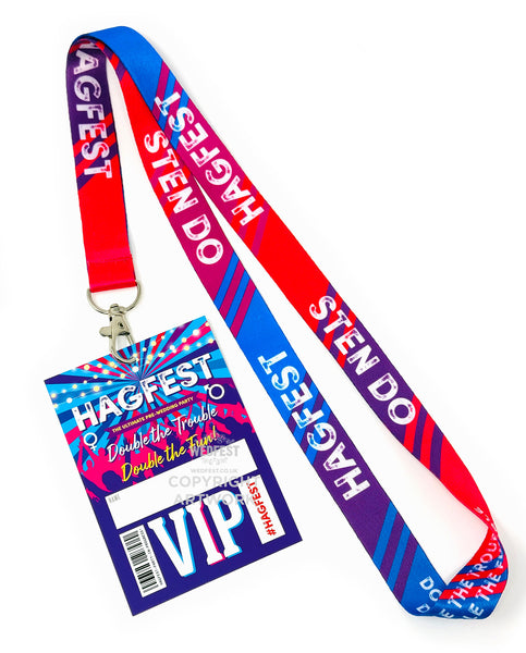 joint hen stag do party hagfest festival lanyard favour