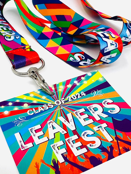 leavers fest school leavers 2024 festival lanyards