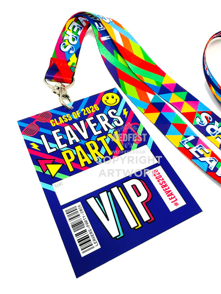 leavers party 2026 festival vip lanyards