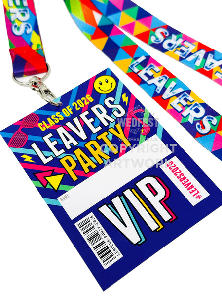 leavers party end of school festival party lanyards