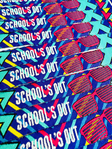 leavers party end of schools party wristbands