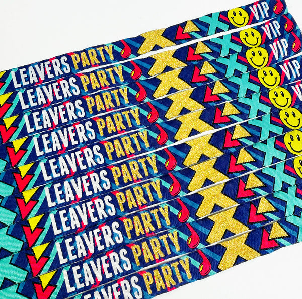 leavers party schools out wristbands
