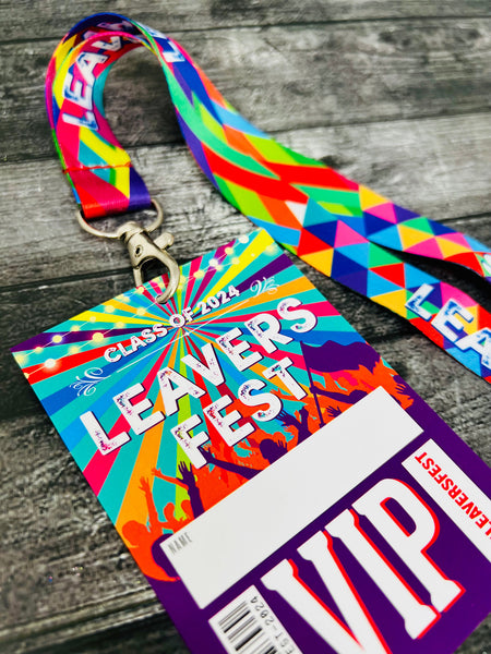 leaversfest 2024 festival vip lanyards