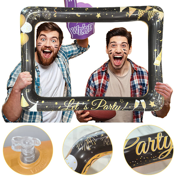 let's party reversible inflatable selfie photo frame