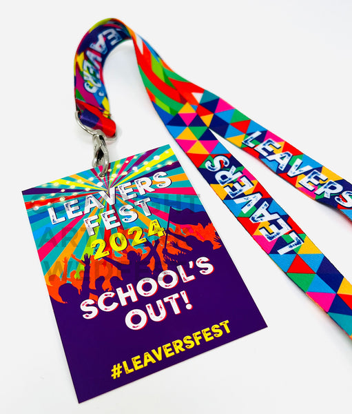 school leavers 2024 fest festival lanyards vip accessories
