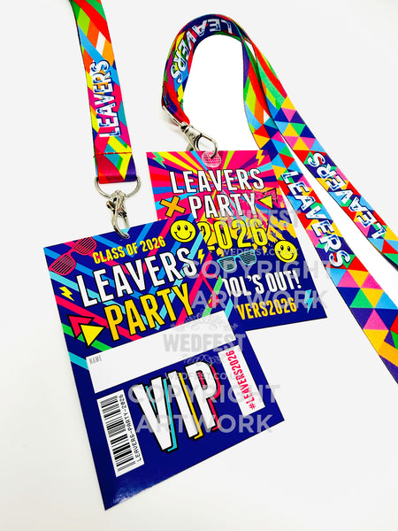 school leavers party 2026 lanyard favours