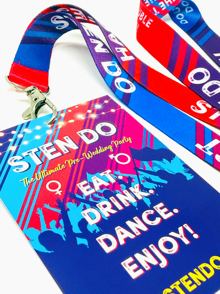 sten do hagfest joint hen and stag do party festival lanyard favours