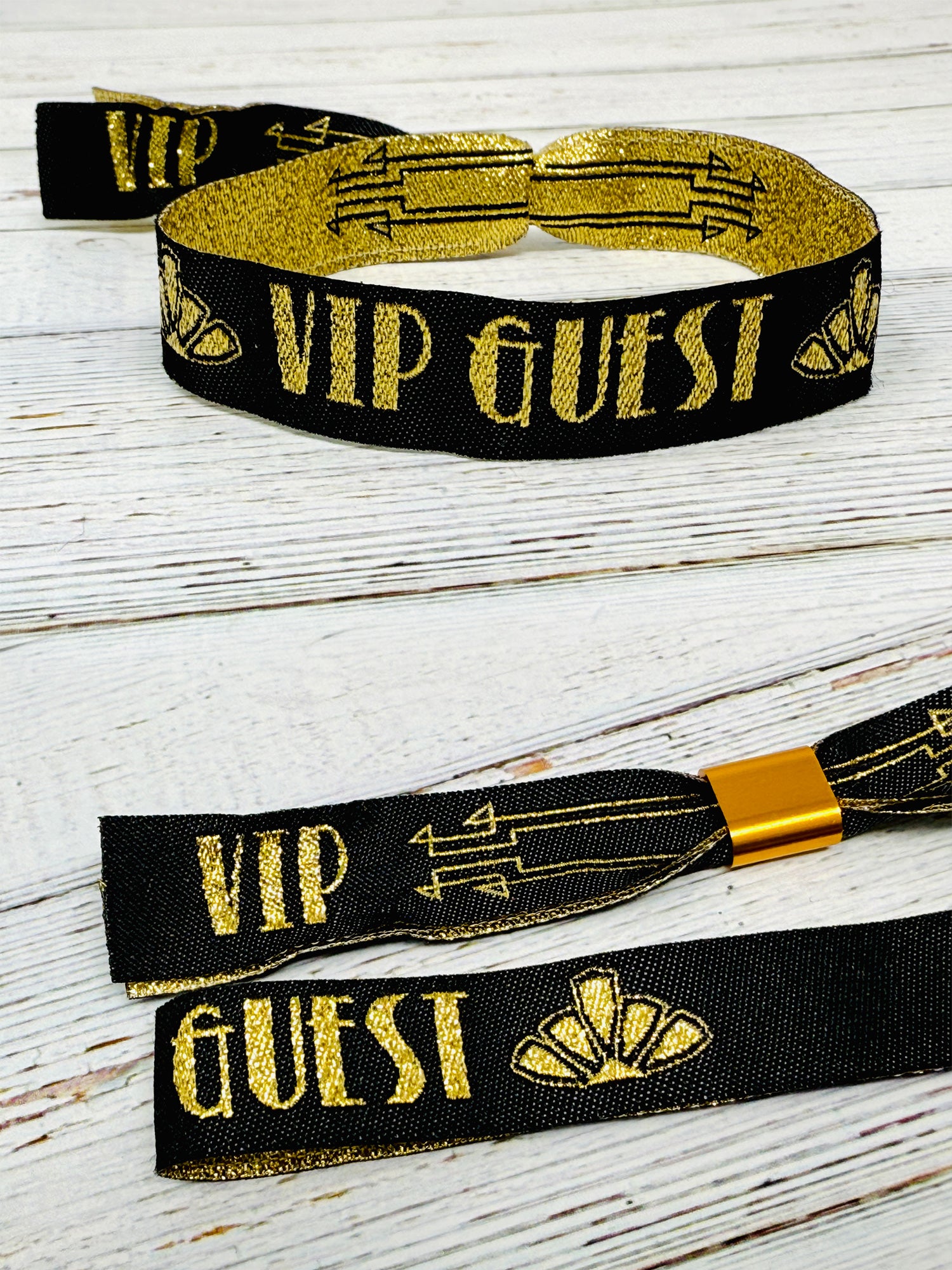 Party Admission Bracelets ELANE 300 PCS VIP Wristbands - Gold, Purple ...