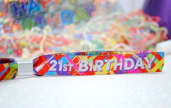 21FEST ® 21st Birthday Party Festival Wristbands