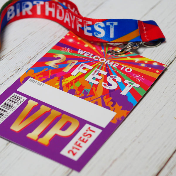 21 fest 21st festival birthday party lanyard accessories